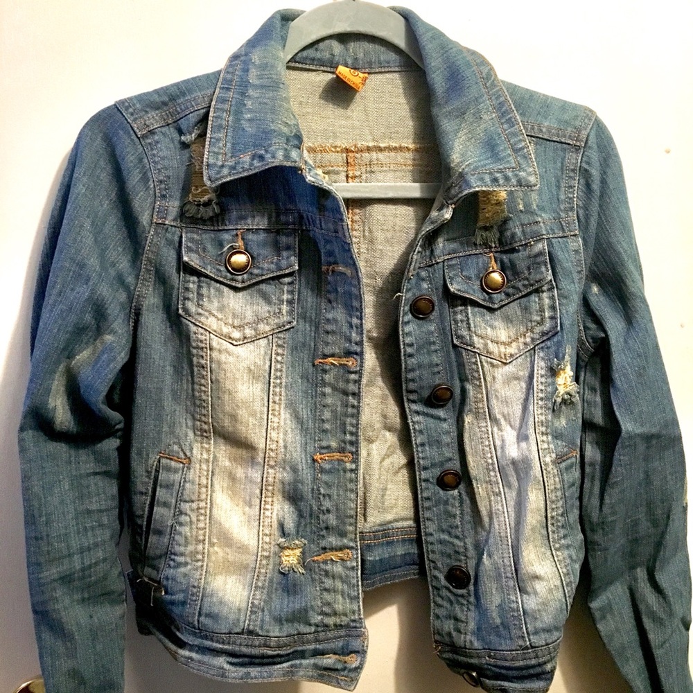 Distressed Jean Jacket
